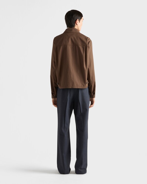 Cotton blend blouson jacket Cotton blend blouson jacket