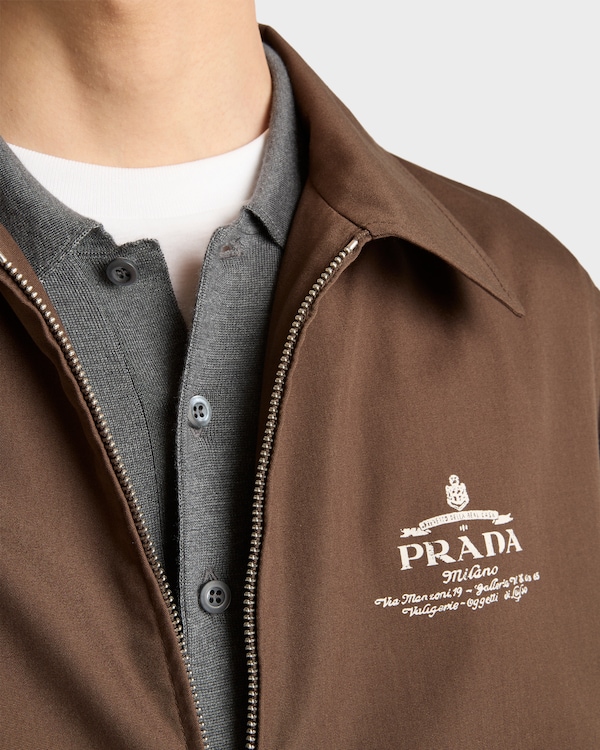 Cotton blend blouson jacket Cotton blend blouson jacket