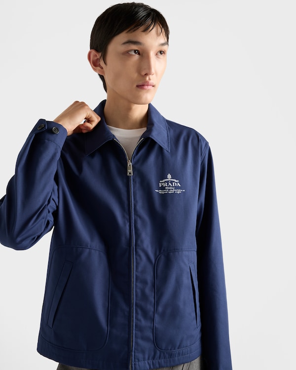 Cotton blend blouson jacket Cotton blend blouson jacket