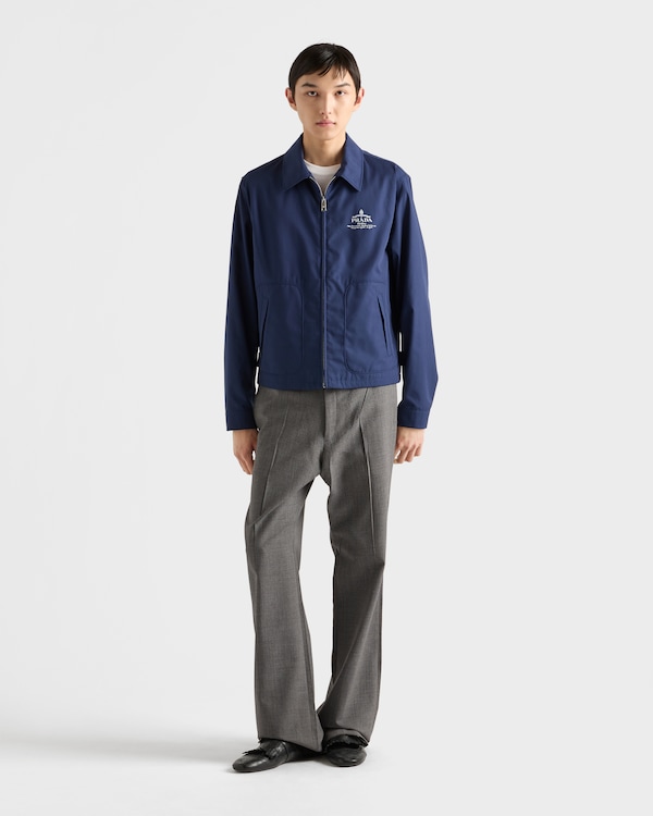 Cotton blend blouson jacket Cotton blend blouson jacket