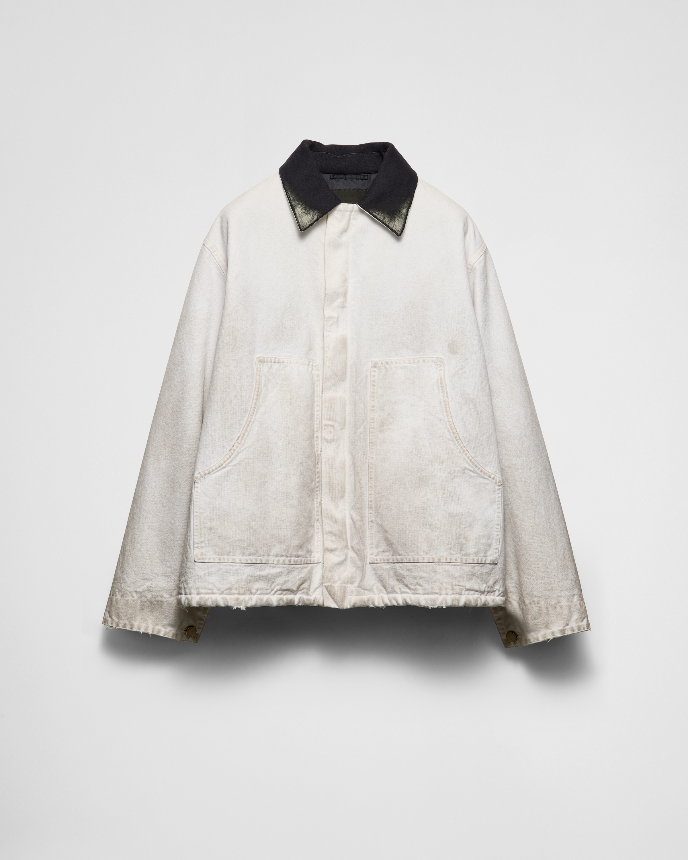White Cotton Jacket PRADA