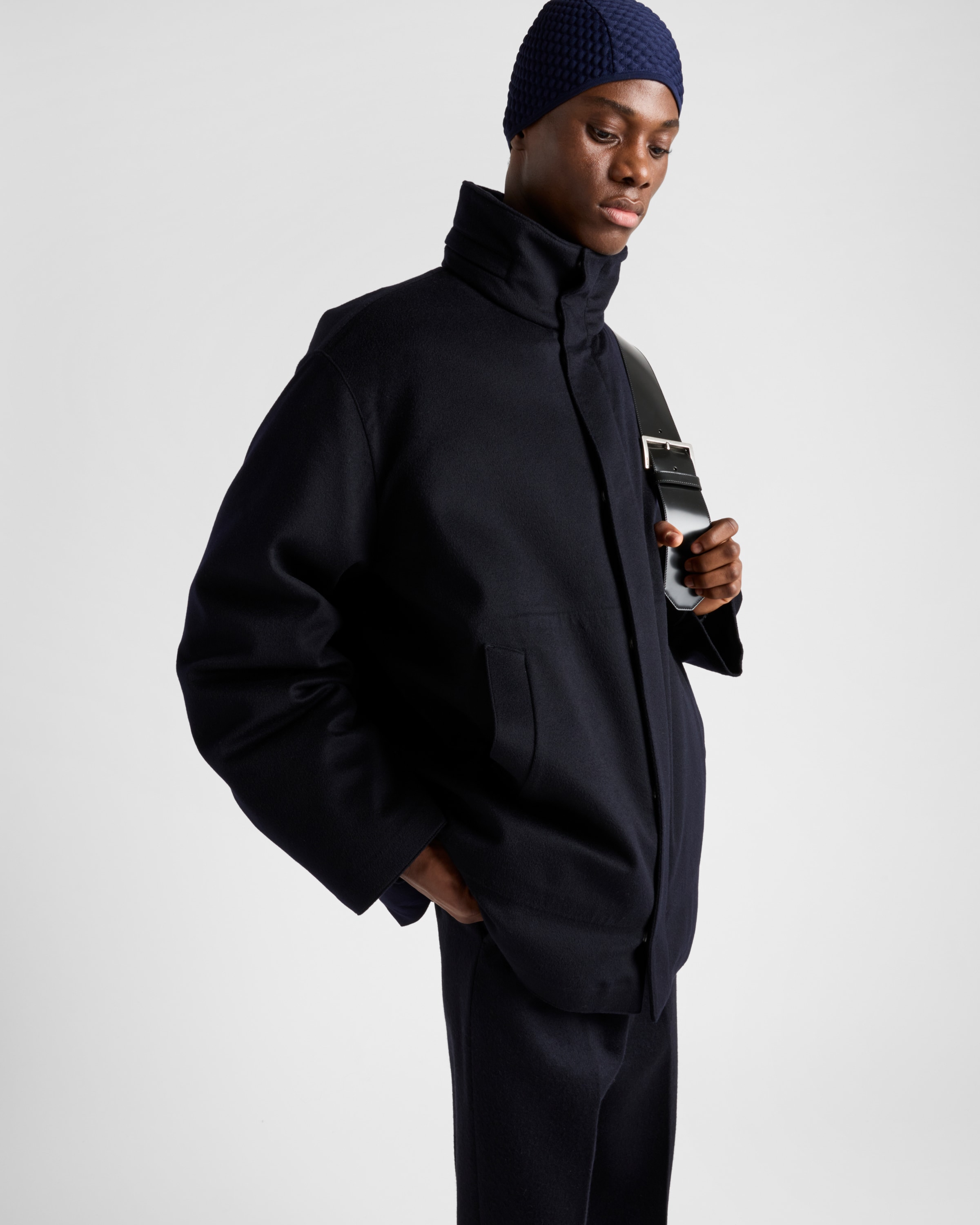 Prada Medium Down Jacket In Black