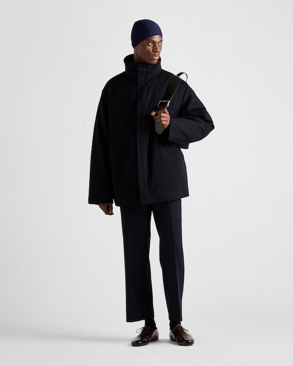 Mittelschwere Daunenjacke aus Kaschmir - Blau Mittelschwere Daunenjacke aus Kaschmir - Blau