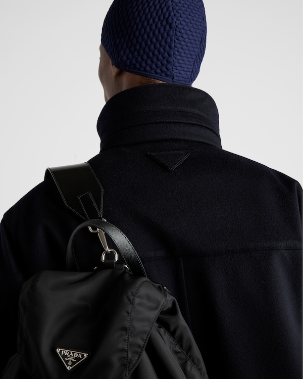 Mittelschwere Daunenjacke aus Kaschmir - Blau Mittelschwere Daunenjacke aus Kaschmir - Blau