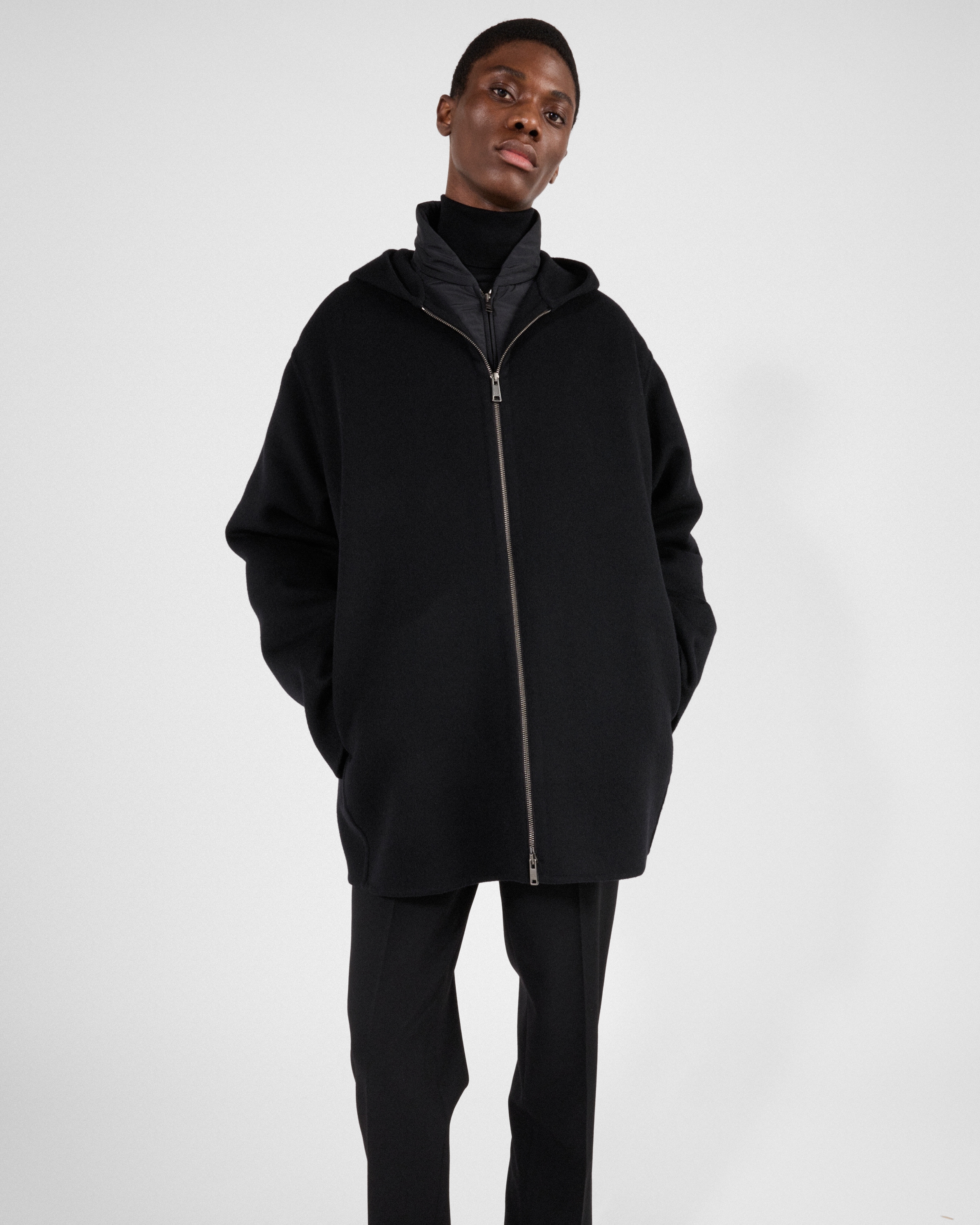 Na.e(ナエ) / Wool&Cashmere Hoodie Coat/FREE/ウール/BRW/N