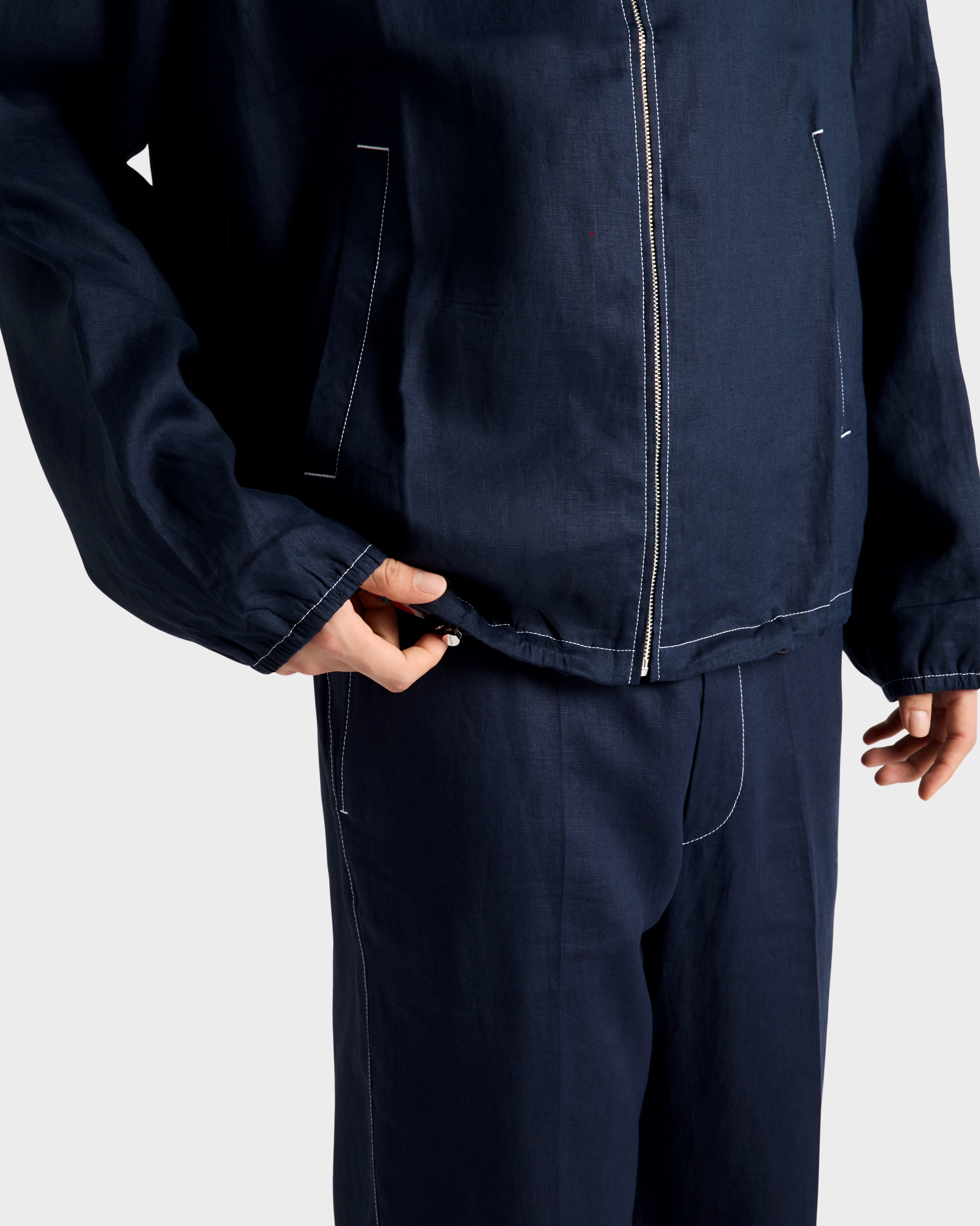 【高級感⭐オシャレ⭐PRADA】紺　コットンジャケット　サイズ40 ネイビー ダブルブレスト コットン ジャケット | PRADA