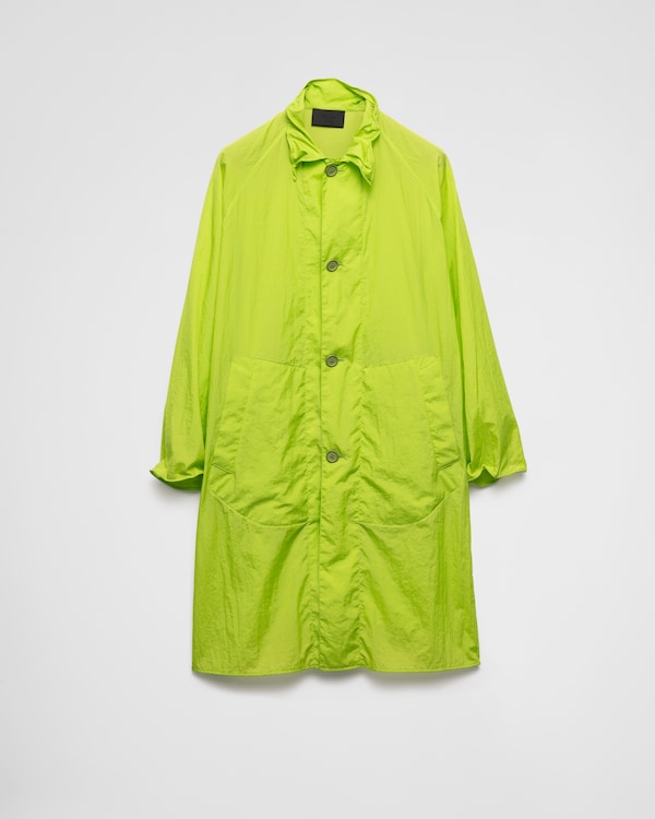 Lime Green Nylon coat | PRADA