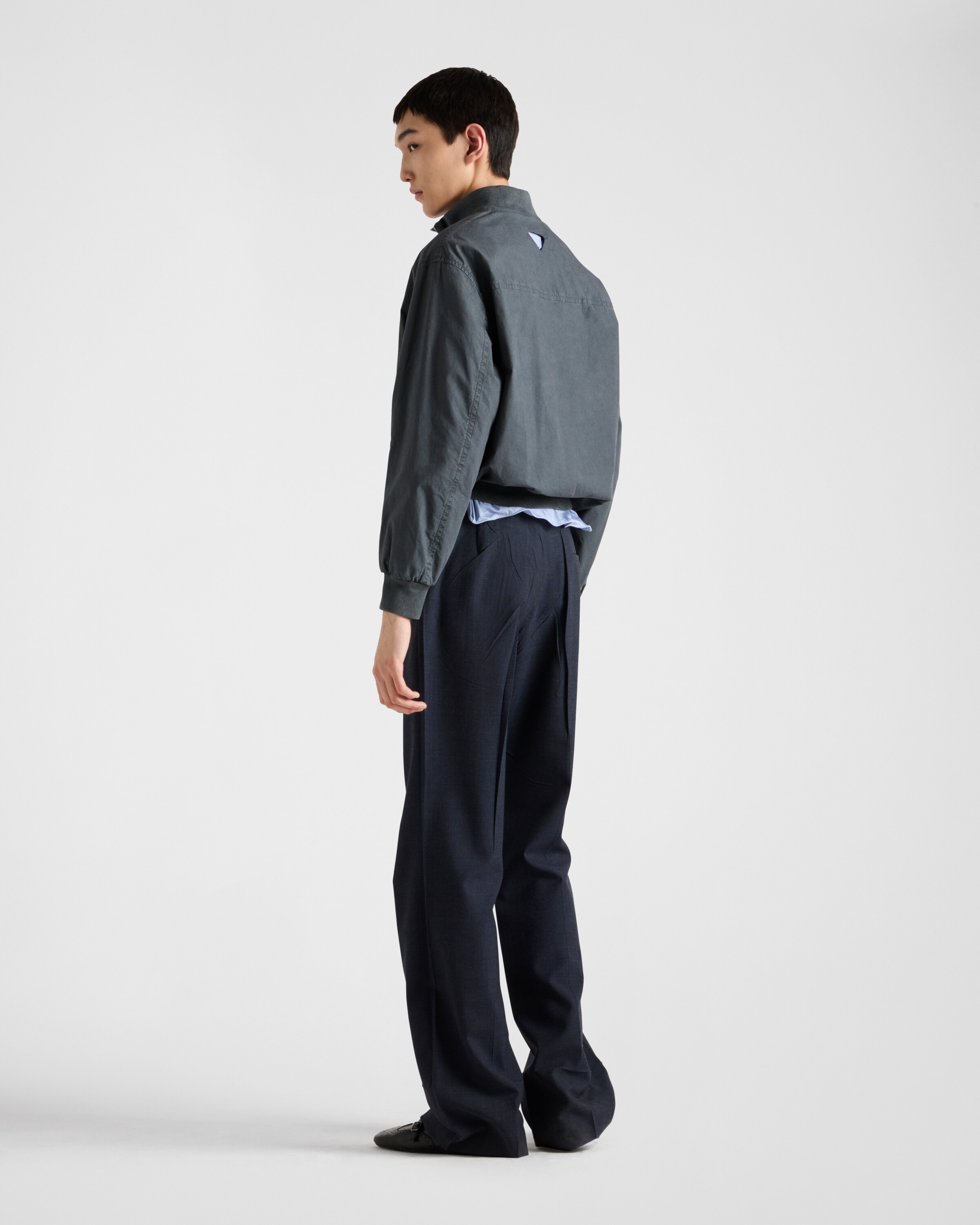 リードグレー コットン ブルゾンジャケット | PRADA - 日本