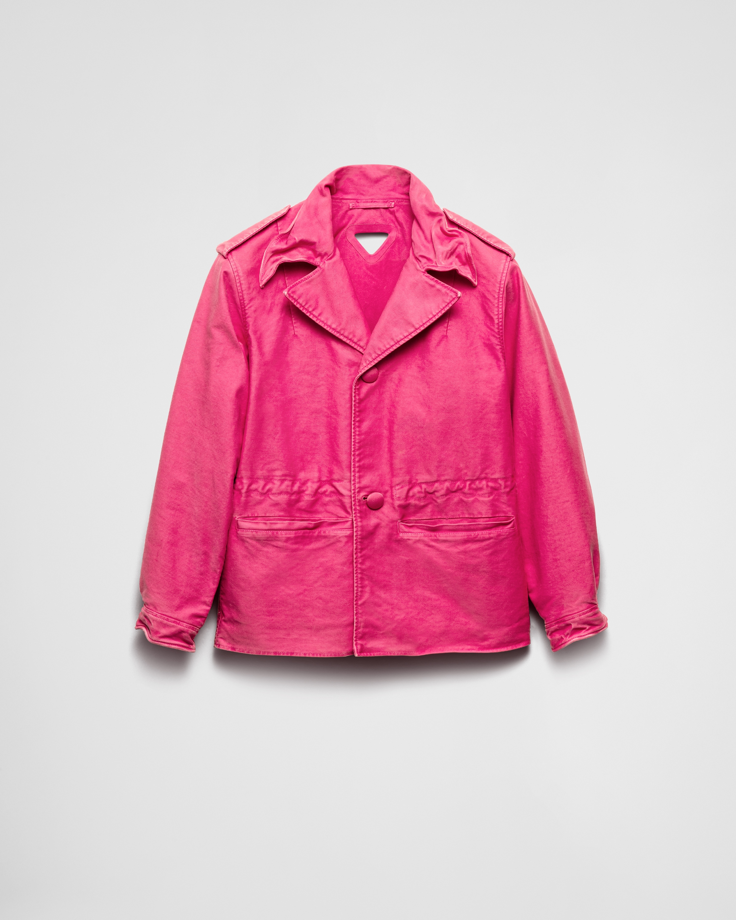 Tamarind Pink Cotton blouson jacket | PRADA