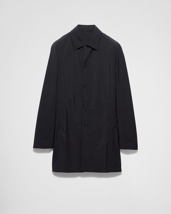 ネイビー シングルブレスト ウール ジャケット | PRADA