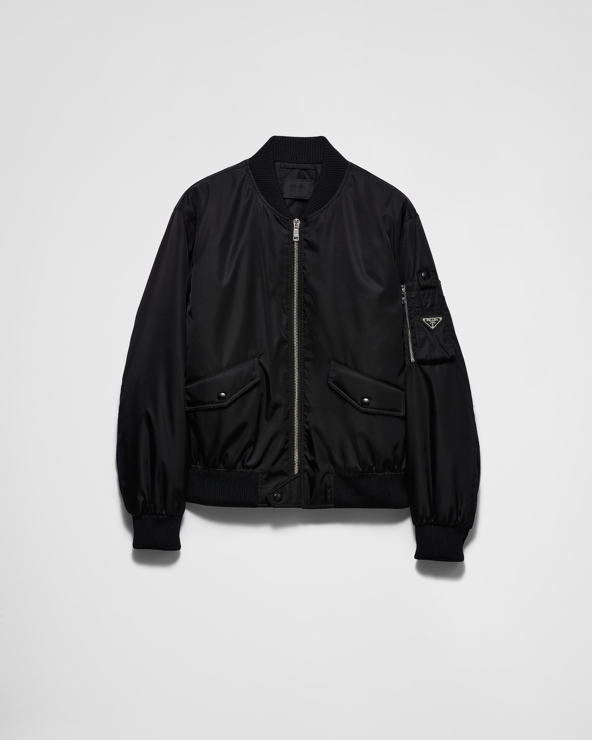 Black Re-nylon Bomber Jacket | PRADA