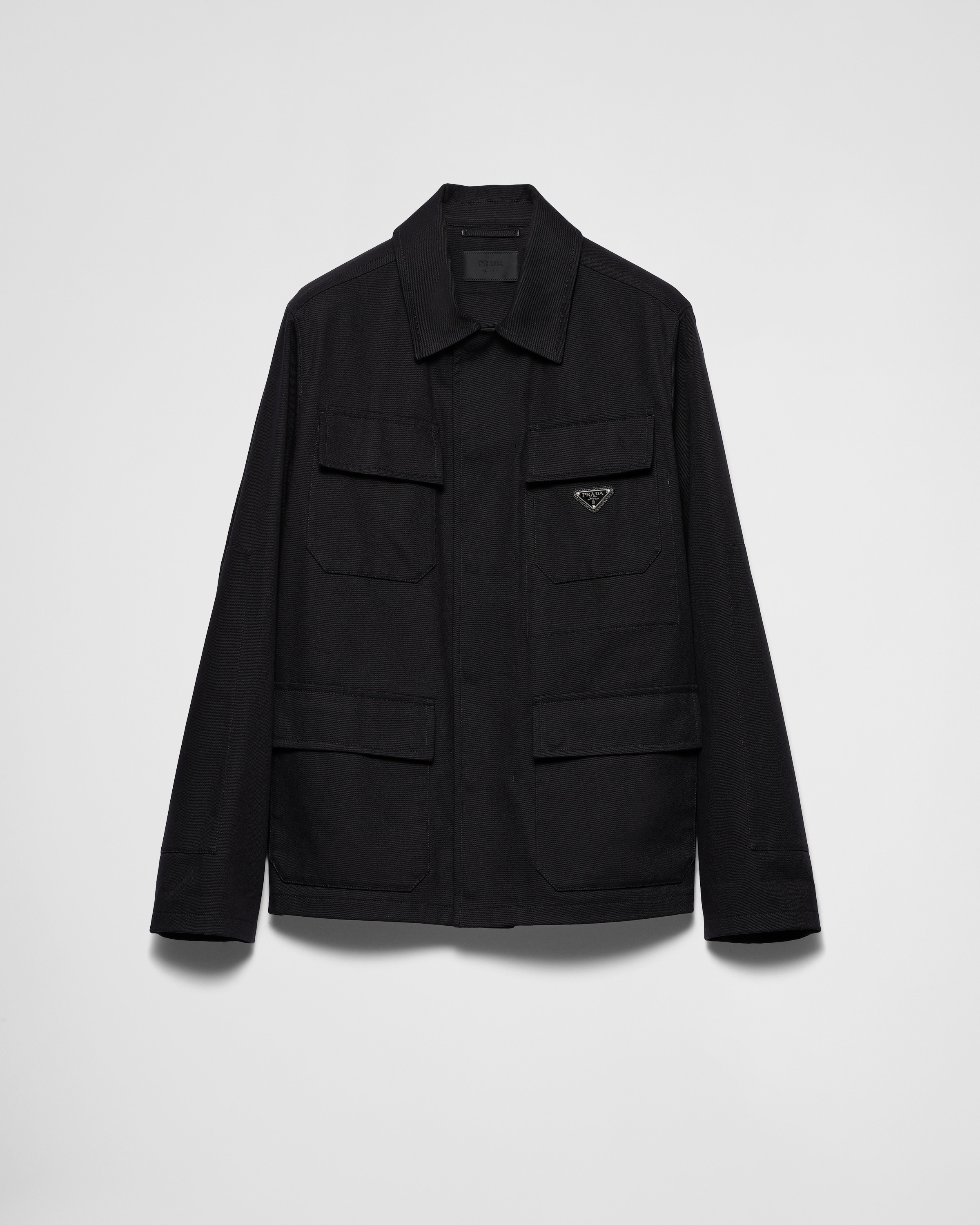 ブラック コットン ジャケット | PRADA