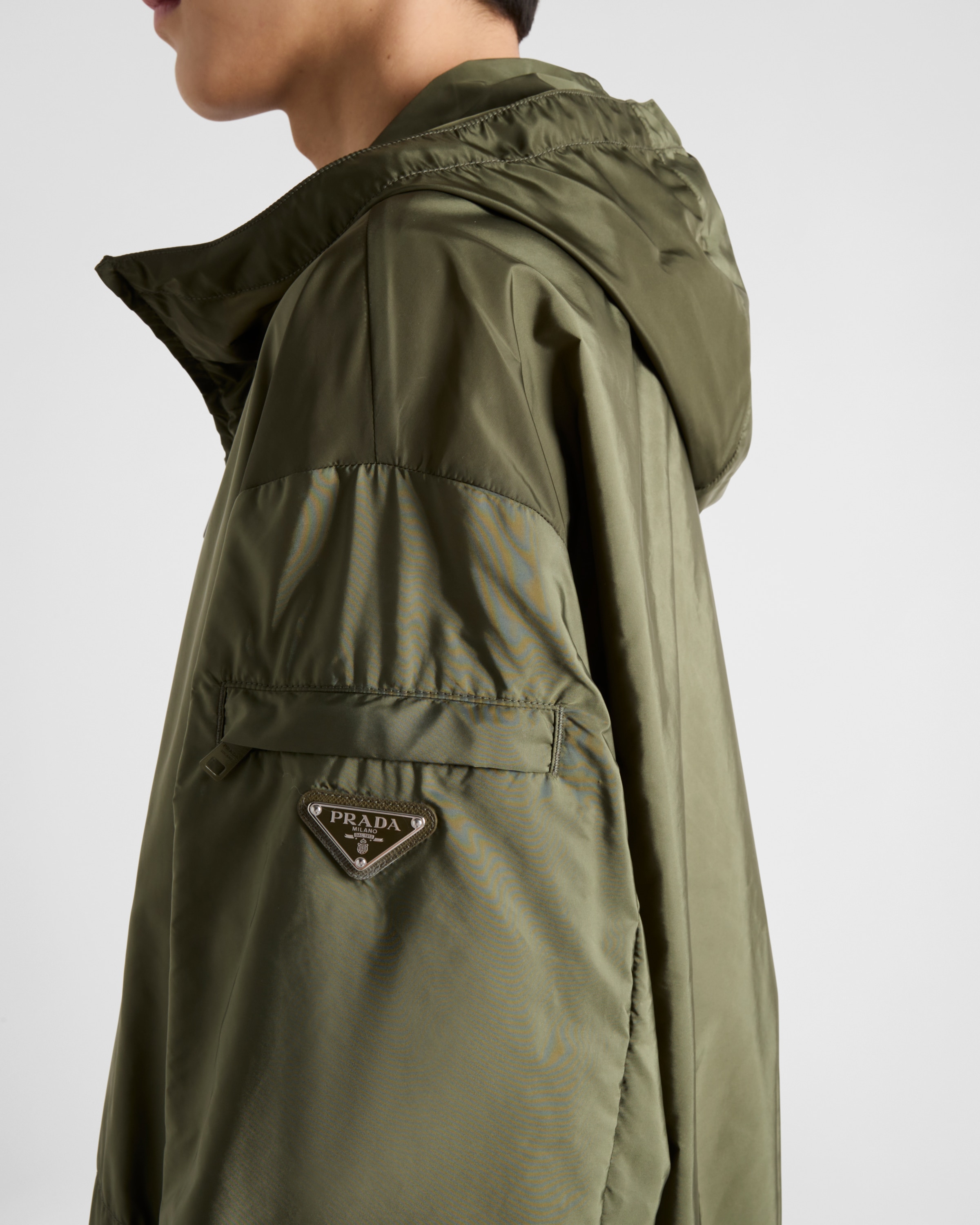 ジャケット PRADA Army Green Nylon Parka Military Green Re-Nylon jacket | PRADA