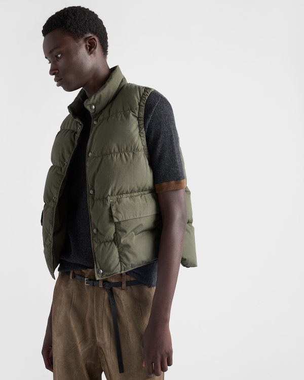 Cotton down vest - Military Green Cotton down vest - Military Green