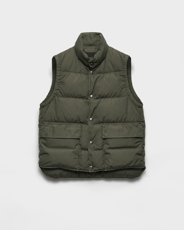 Cotton down vest - Military Green Cotton down vest - Military Green