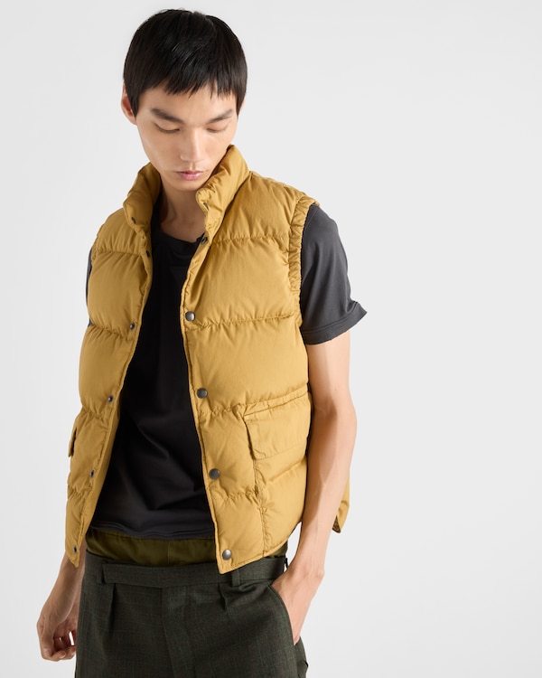 Cotton down vest - Khaki Cotton down vest - Khaki