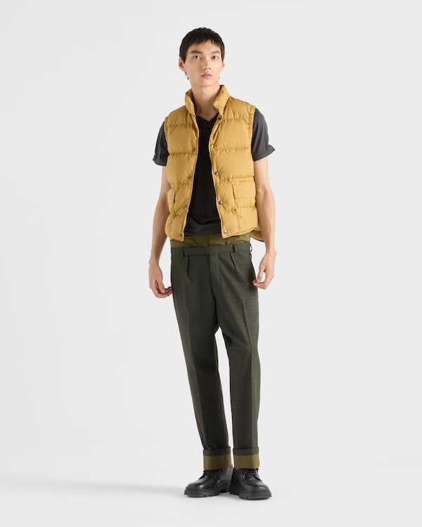 Cotton down vest - Khaki Cotton down vest - Khaki