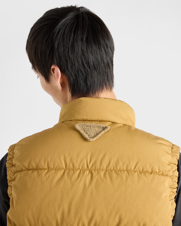 Cotton down vest - Khaki Cotton down vest - Khaki