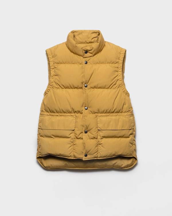 Cotton down vest - Khaki Cotton down vest - Khaki