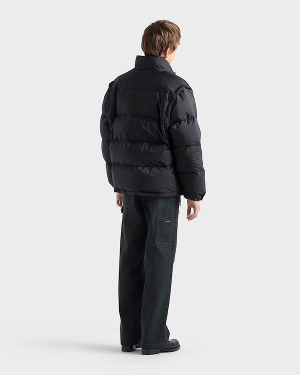 Medium-weight Re-Nylon down jacket - Black Medium-weight Re-Nylon down jacket - Black