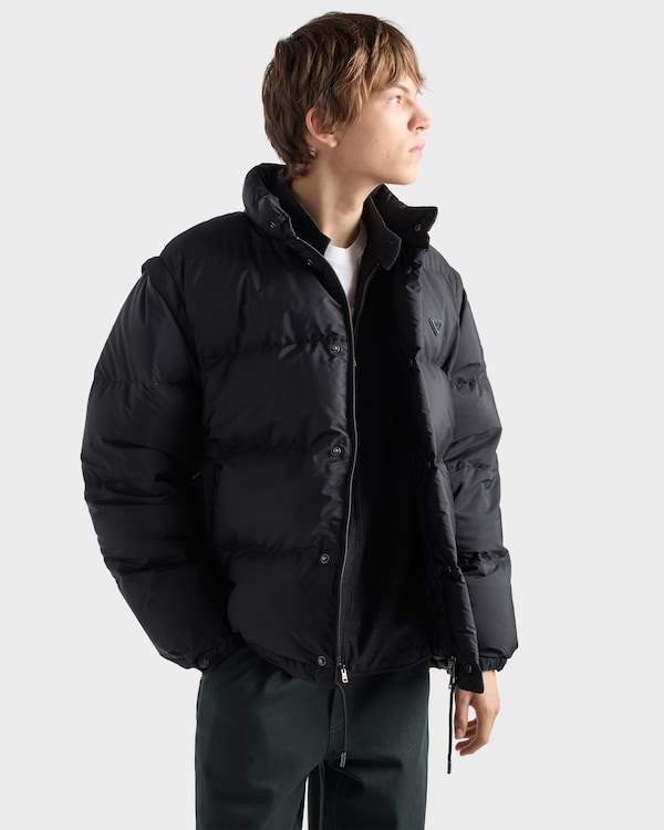 Medium-weight Re-Nylon down jacket - Black Medium-weight Re-Nylon down jacket - Black