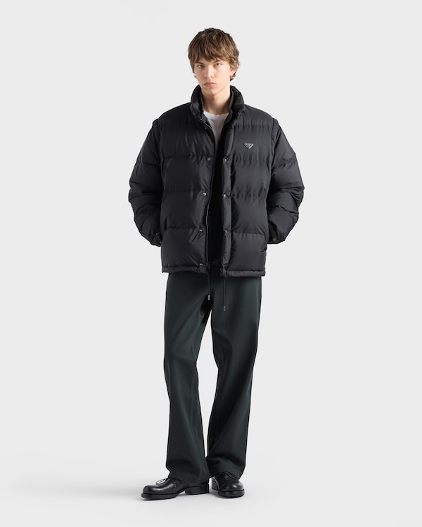 Medium-weight Re-Nylon down jacket - Black Medium-weight Re-Nylon down jacket - Black