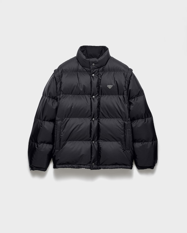 Medium-weight Re-Nylon down jacket - Black Medium-weight Re-Nylon down jacket - Black