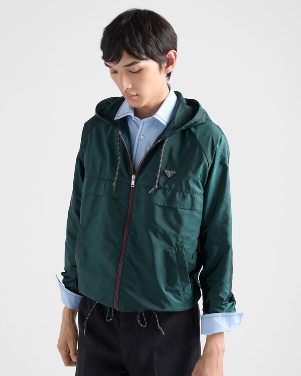 Re-Nylon blouson jacket - Bottle Green Re-Nylon blouson jacket - Bottle Green