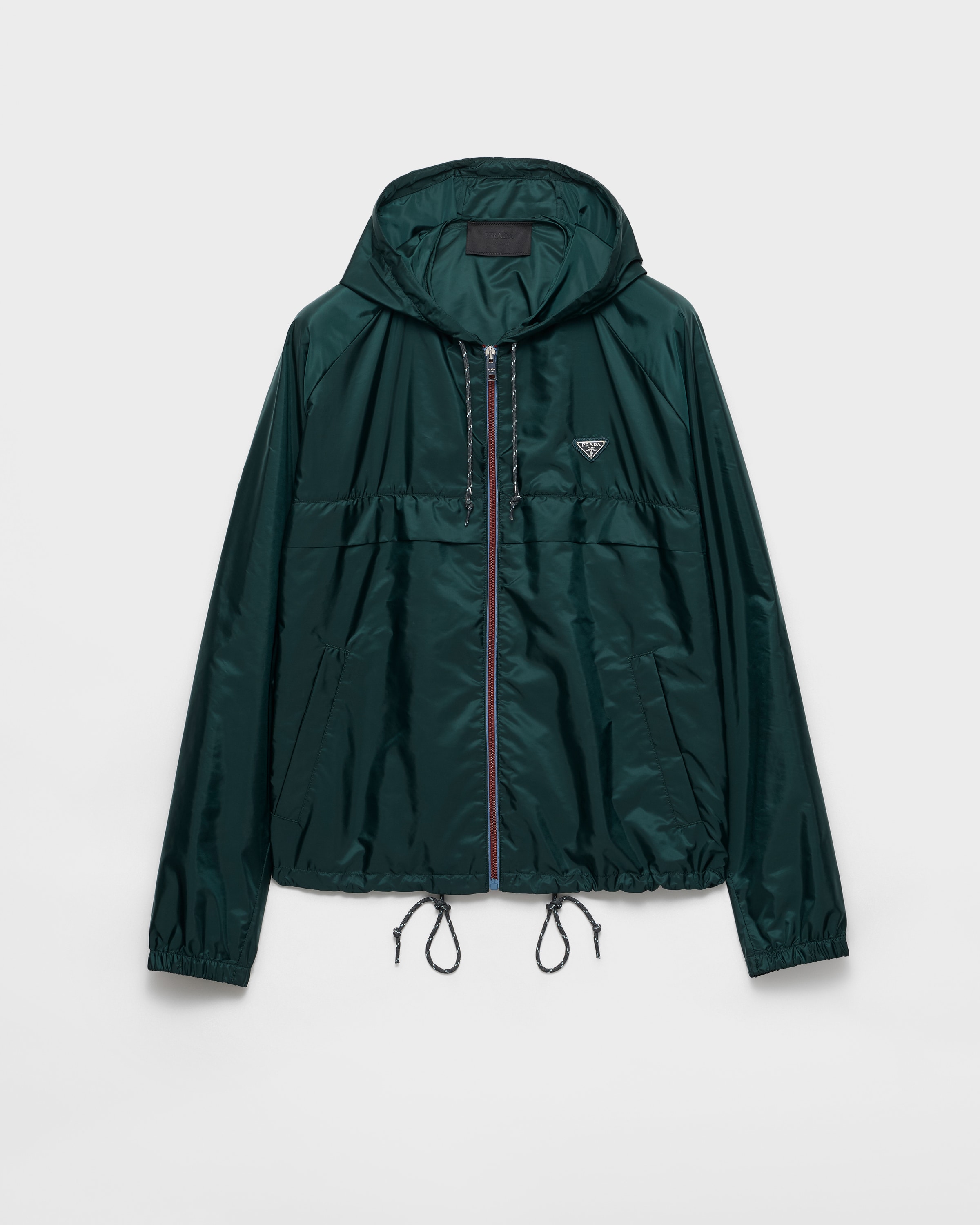 Bottle Green Re-nylon Blouson Jacket | PRADA - United States
