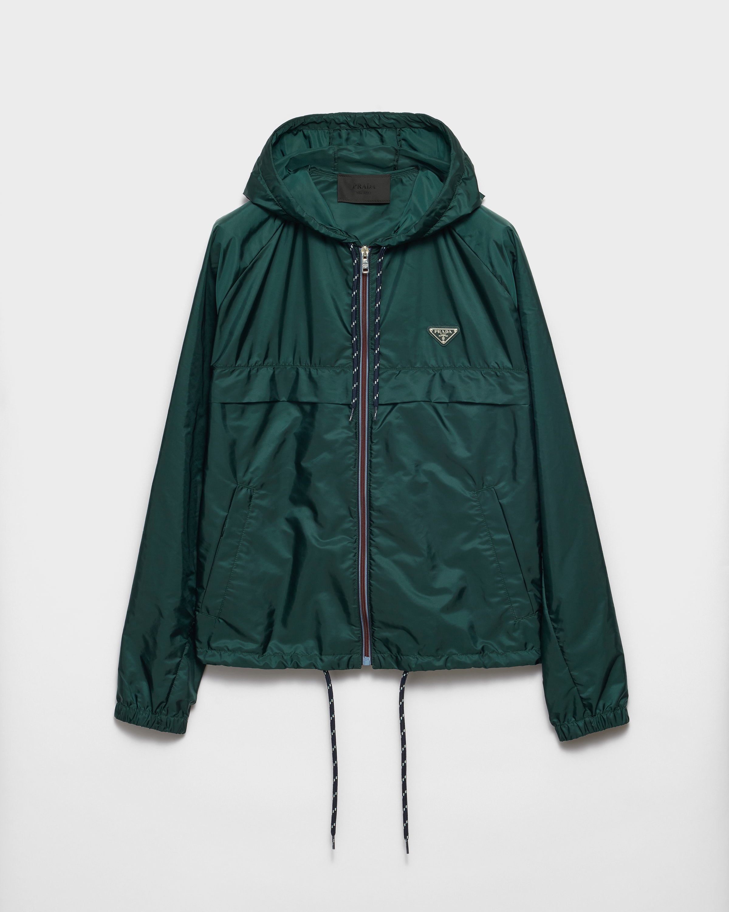Bottle Green Re-Nylon blouson jacket | PRADA Bottle Green Re-Nylon blouson jacket | PRADA