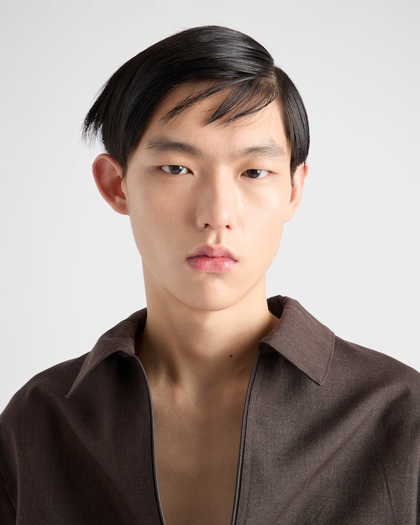 Mohair and silk blouson jacket Mohair and silk blouson jacket