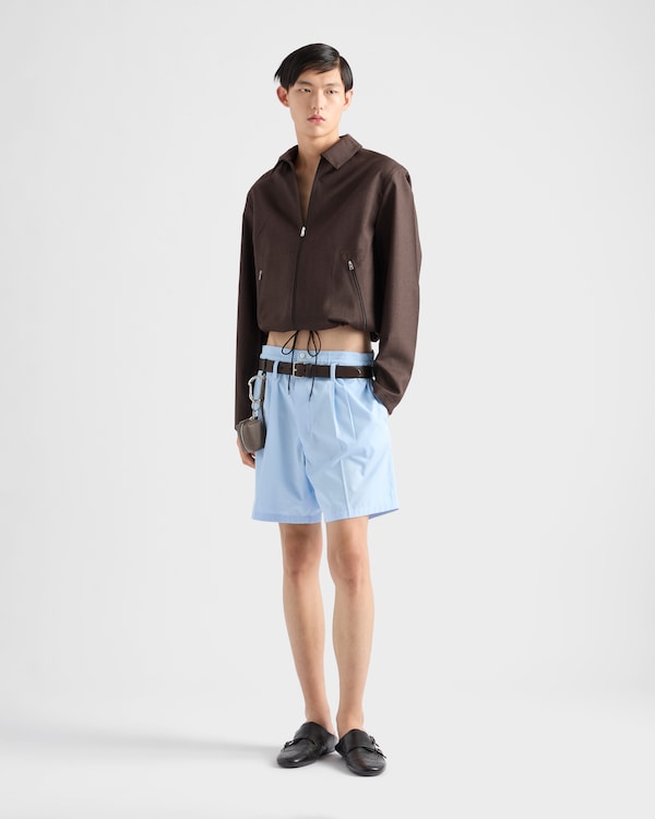 Mohair and silk blouson jacket Mohair and silk blouson jacket