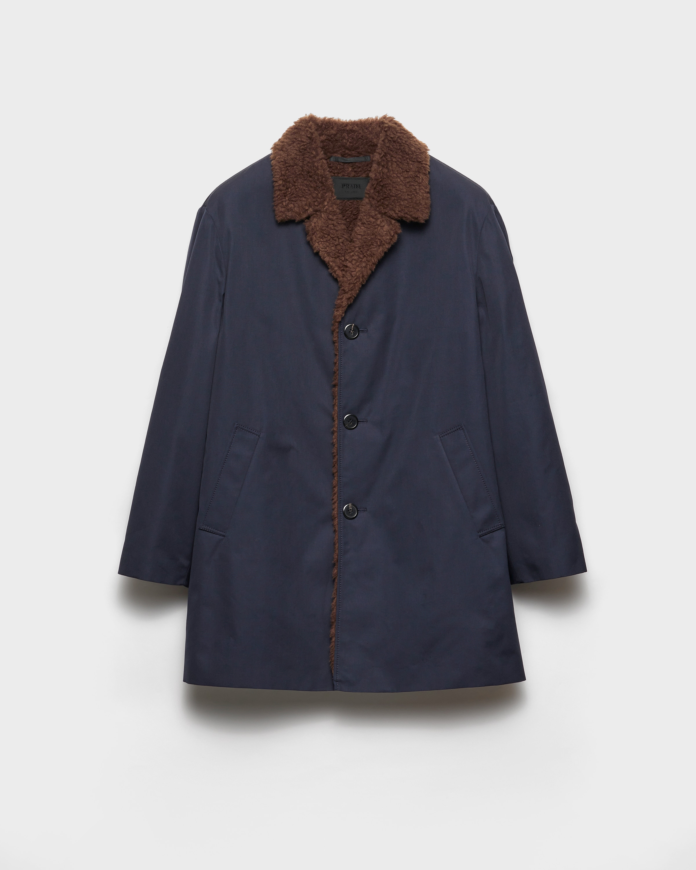 Cotton and shearling jacket