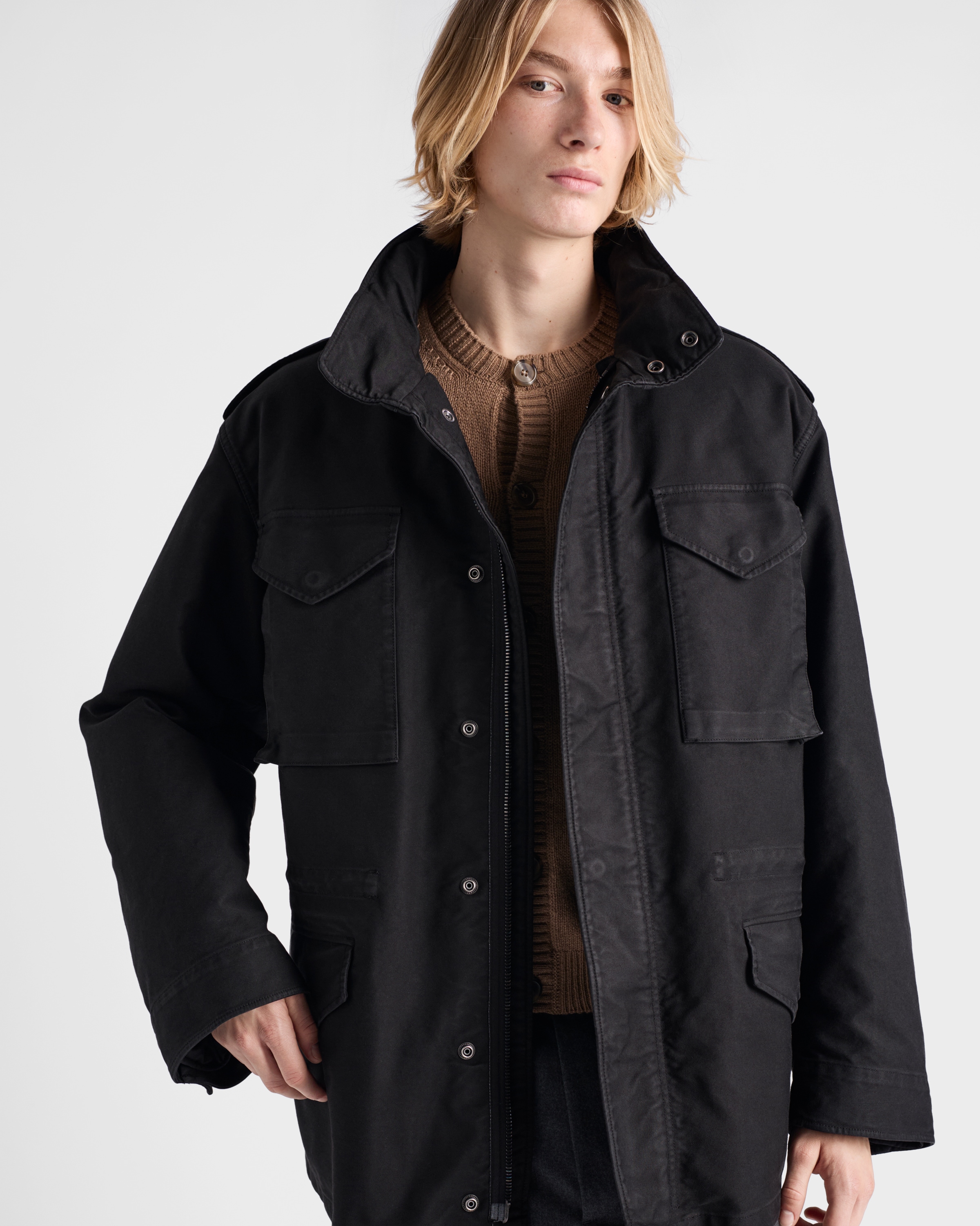 Medium-weight cotton down jacket