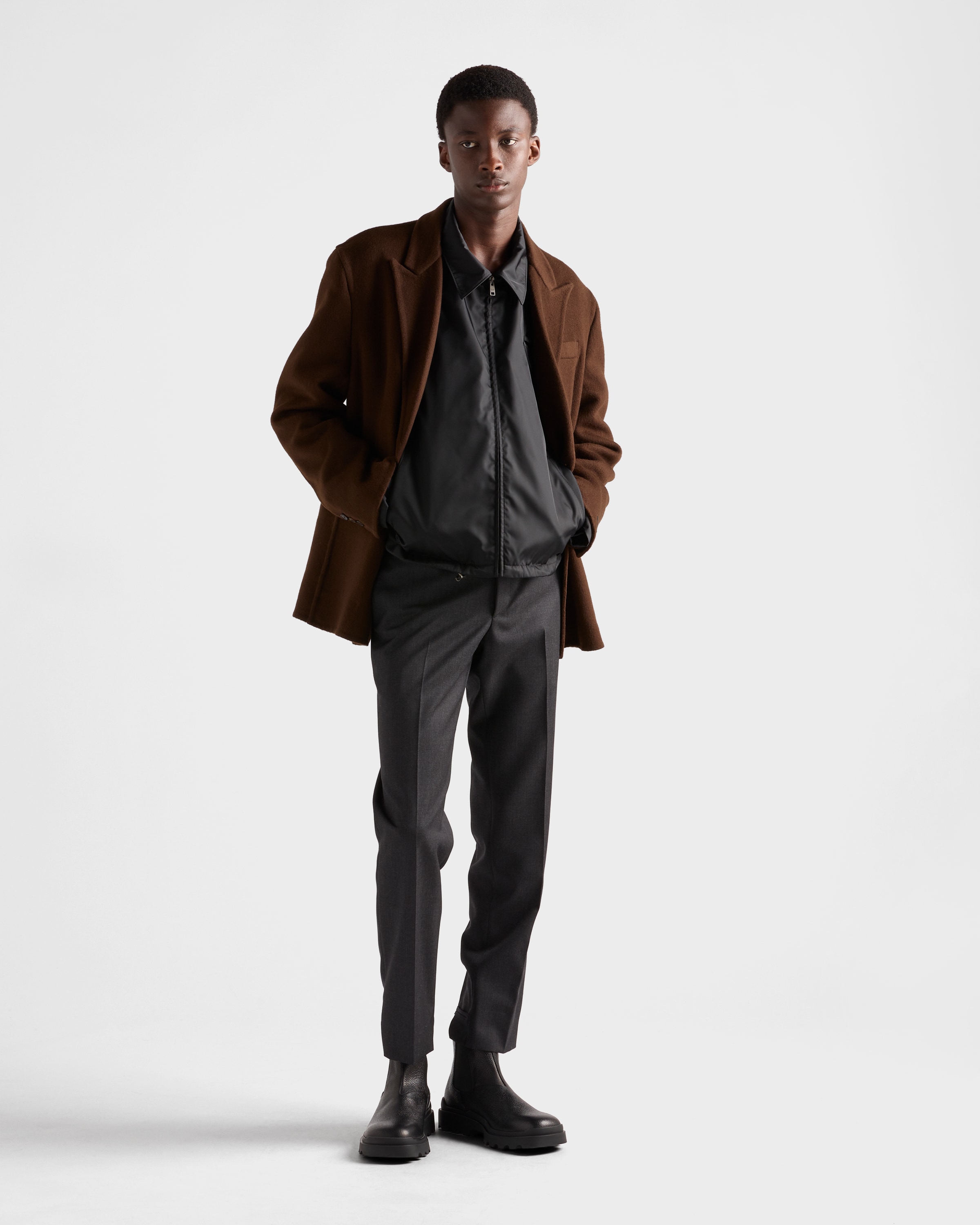 PRADA ポリエステル シャツジャケット セットアップ ブラック XL相当 SGC905_1WQ8_F0002_S_OOO_MDF.jpg