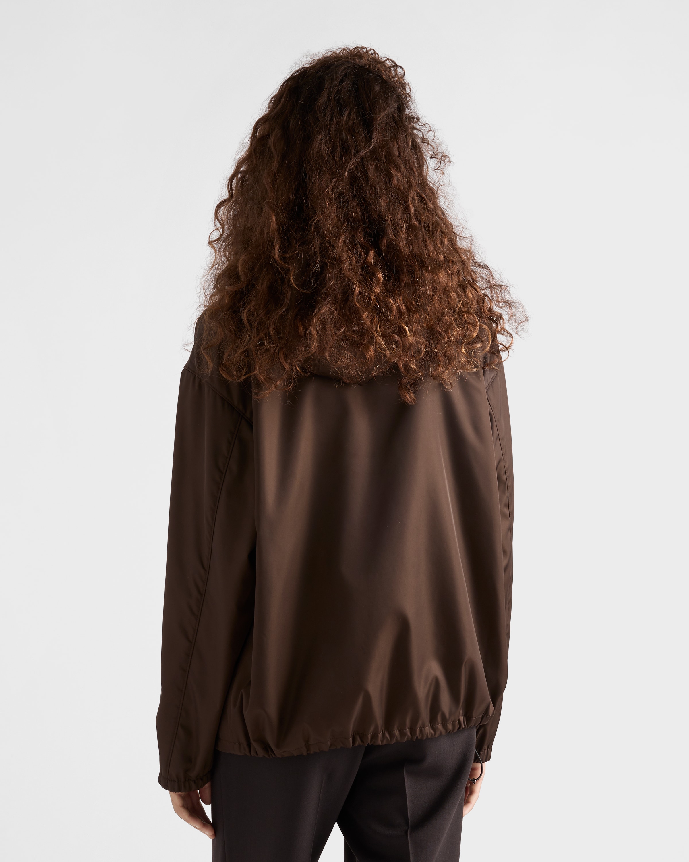 Cocoa Brown Re-nylon Anorak | PRADA