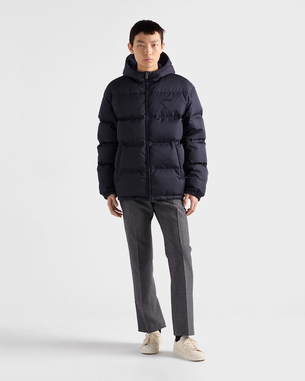 Medium-weight hooded Re-Nylon down jacket Medium-weight hooded Re-Nylon down jacket