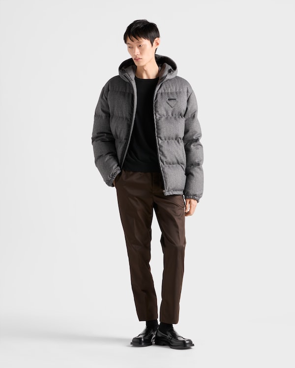 Medium-weight wool down jacket Medium-weight wool down jacket