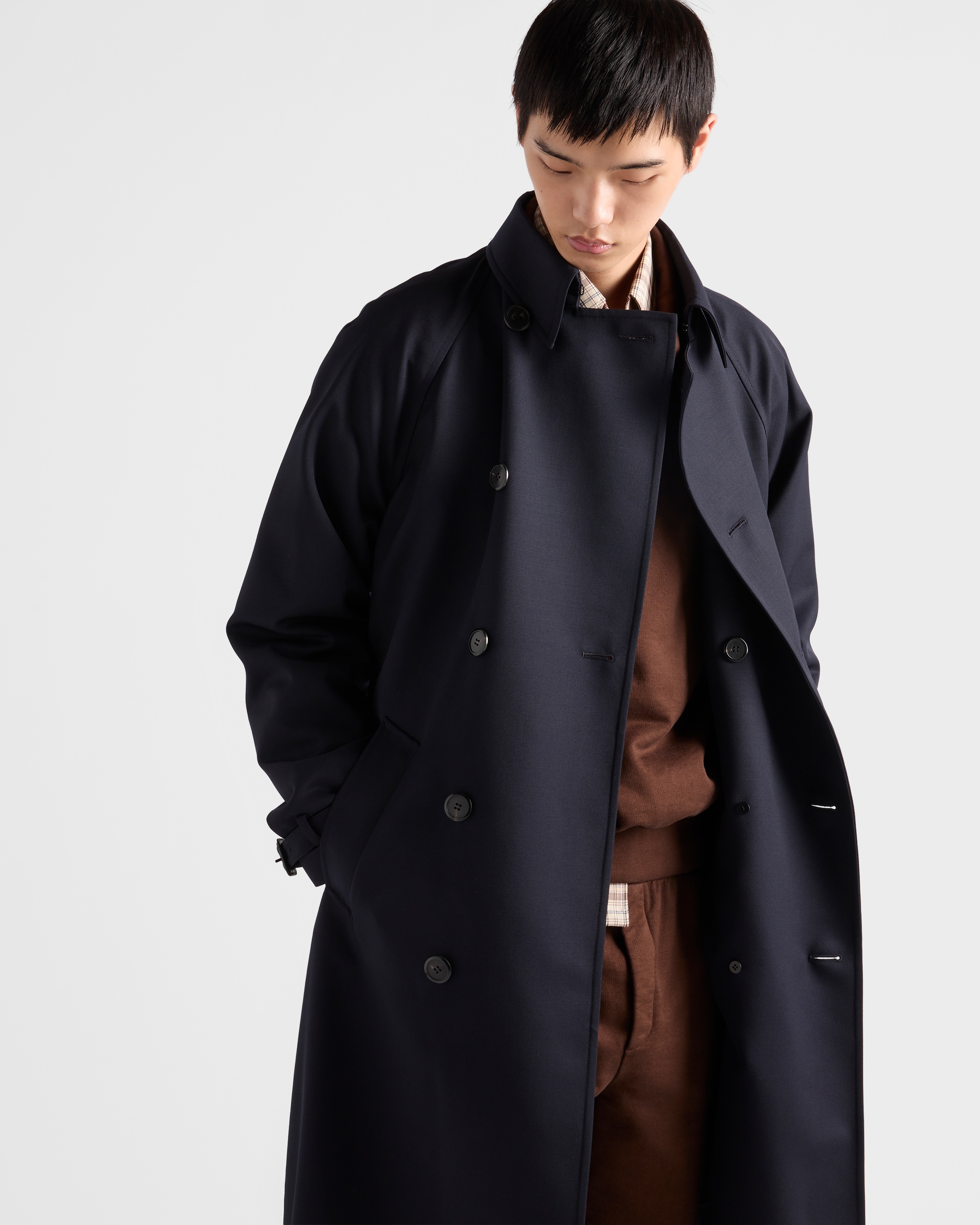 PRADA ダークネイビー ウールコート PRADA ダークネイビー ウールコート