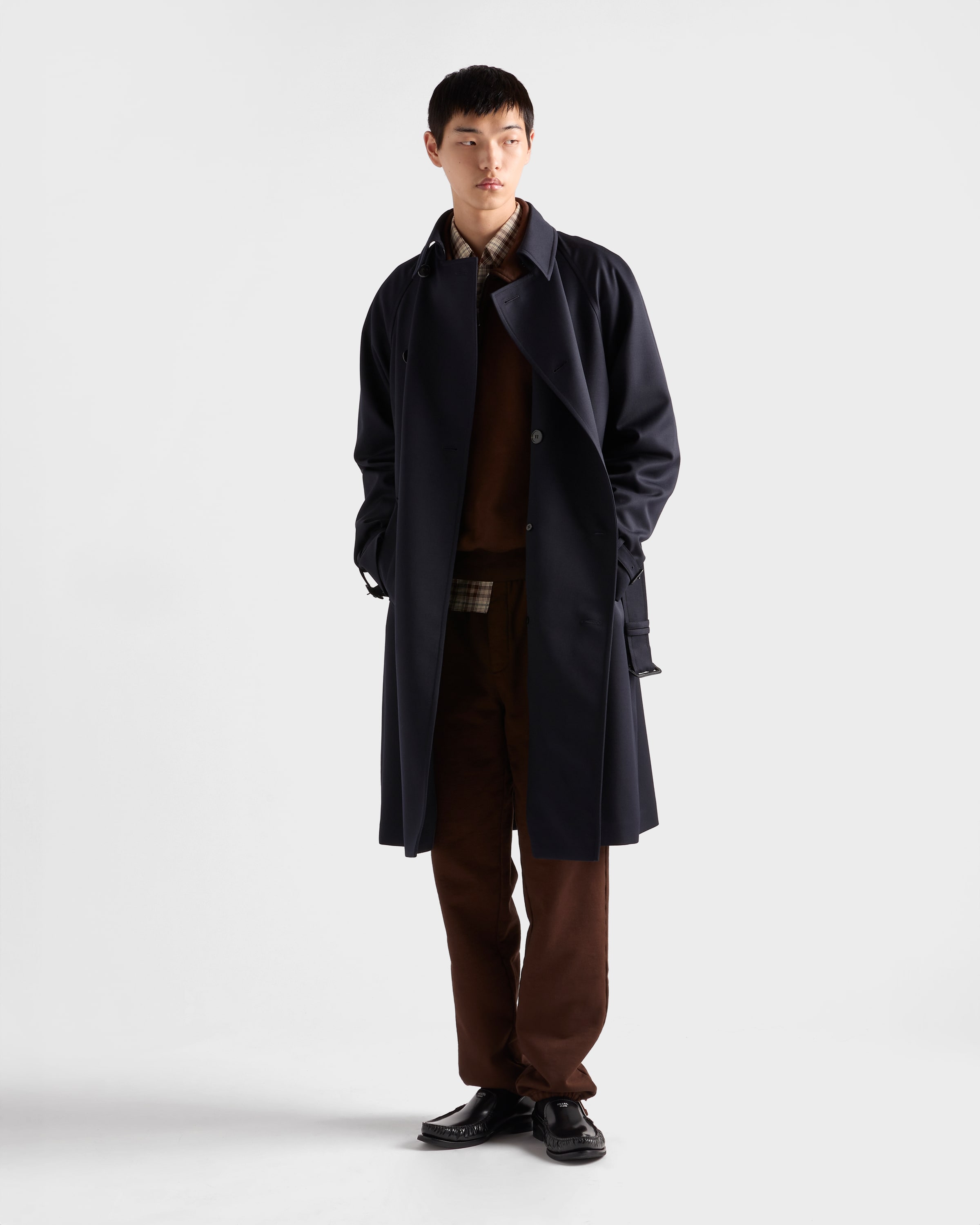 プラダ　メンズコート 楽天市場】プラダ PRADA コート メンズ CANVAS TEC ブラック