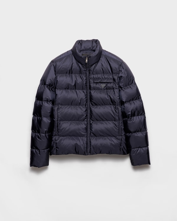 Medium-weight Re-Nylon down jacket - Blue Medium-weight Re-Nylon down jacket - Blue