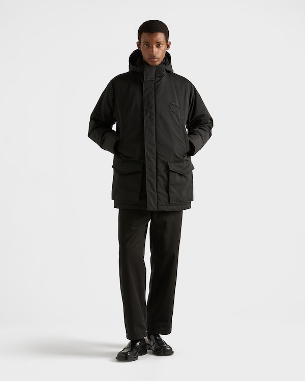 Medium-weight technical fabric down jacket - Black Medium-weight technical fabric down jacket - Black