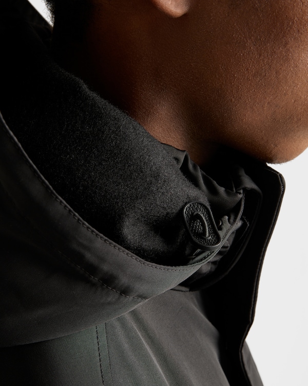 Medium-weight technical fabric down jacket - Black Medium-weight technical fabric down jacket - Black