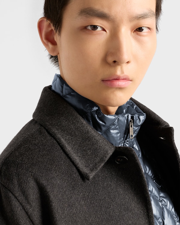 Technical fabric down vest Technical fabric down vest