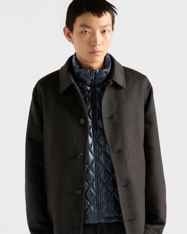 Technical fabric down vest Technical fabric down vest