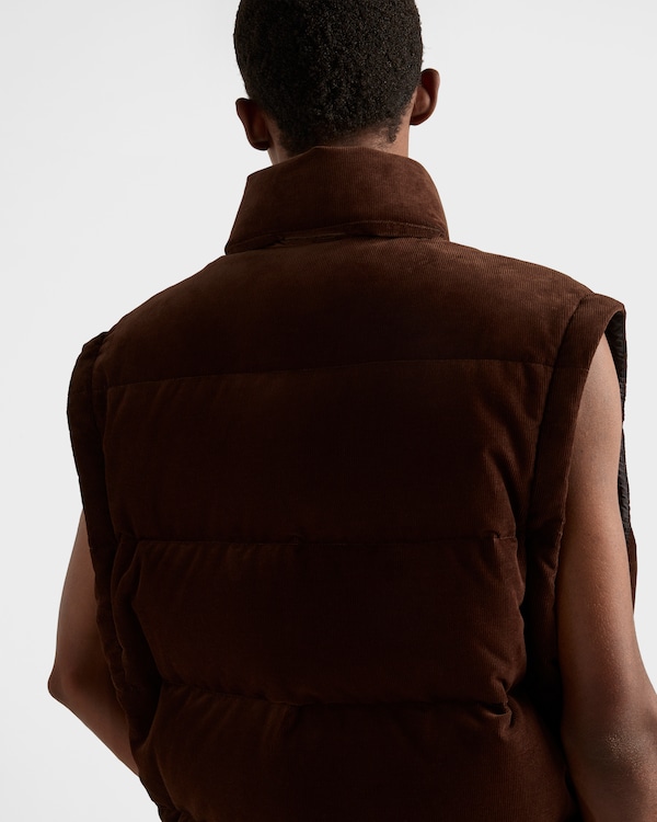 Chaqueta de plumón en pana de peso medio Chaqueta de plumón en pana de peso medio