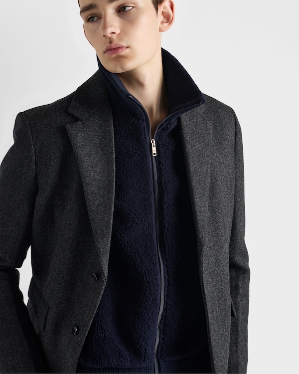 Wool blend jacket - Navy Wool blend jacket - Navy