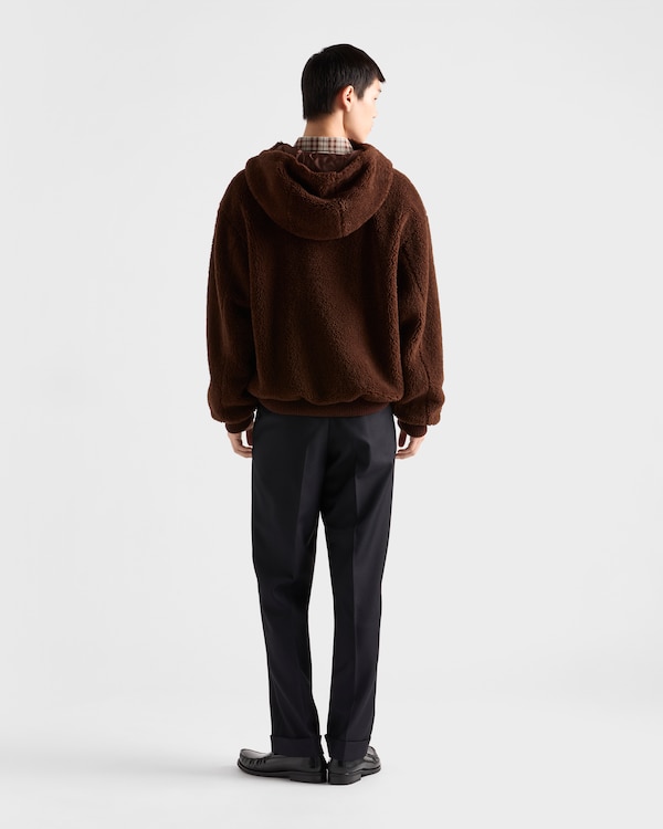 Wool blend hoodie - Cocoa Brown Wool blend hoodie - Cocoa Brown