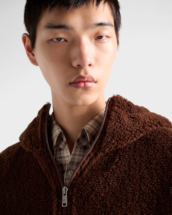 Wool blend hoodie - Cocoa Brown Wool blend hoodie - Cocoa Brown