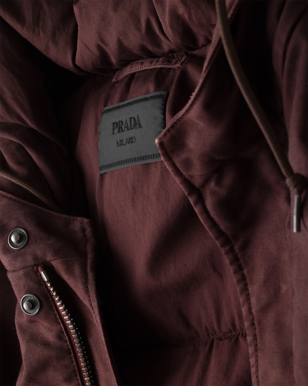 Long cotton down jacket Long cotton down jacket